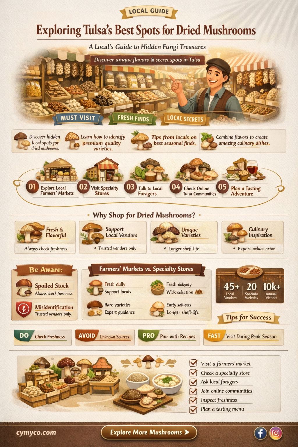 where to find dried mushrooms in tulsa oklahoma