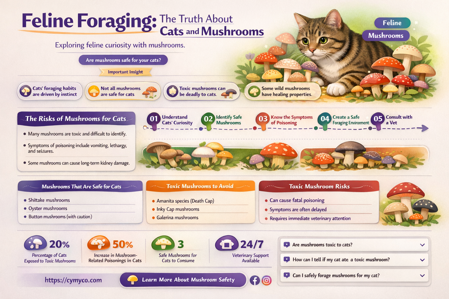 do cats eat mushrooms