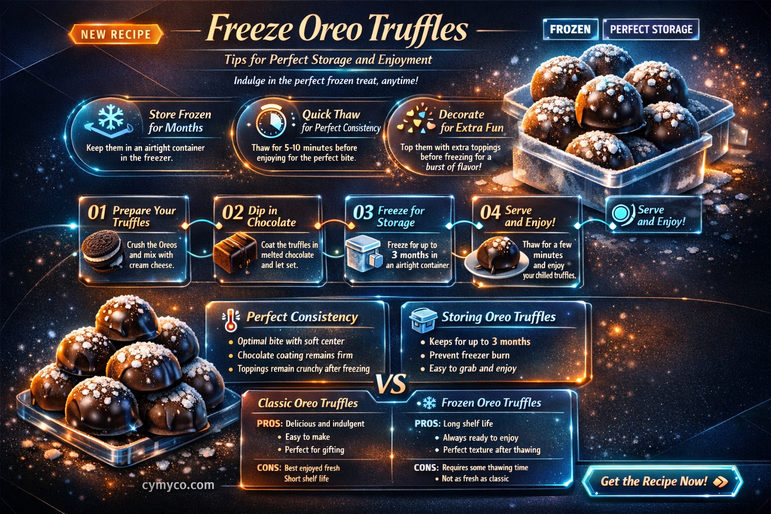 can you freeze oreo truffles