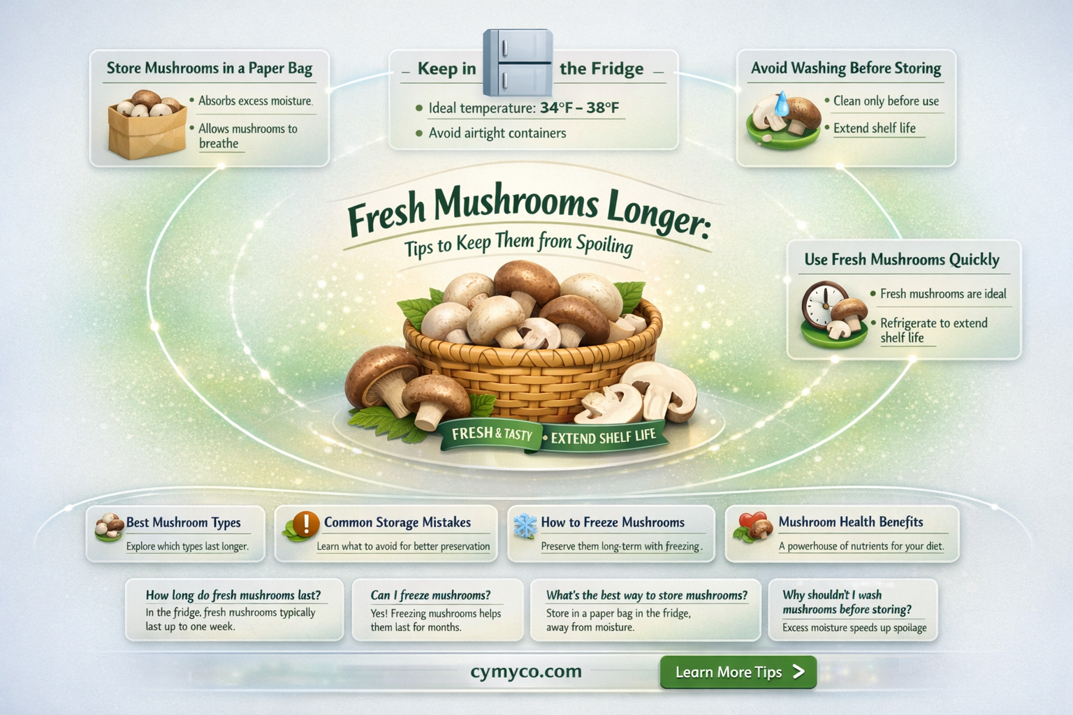 how do you keep mushrooms from going bad