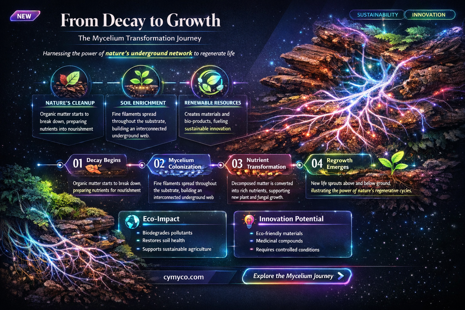 can durt turn into mycelium