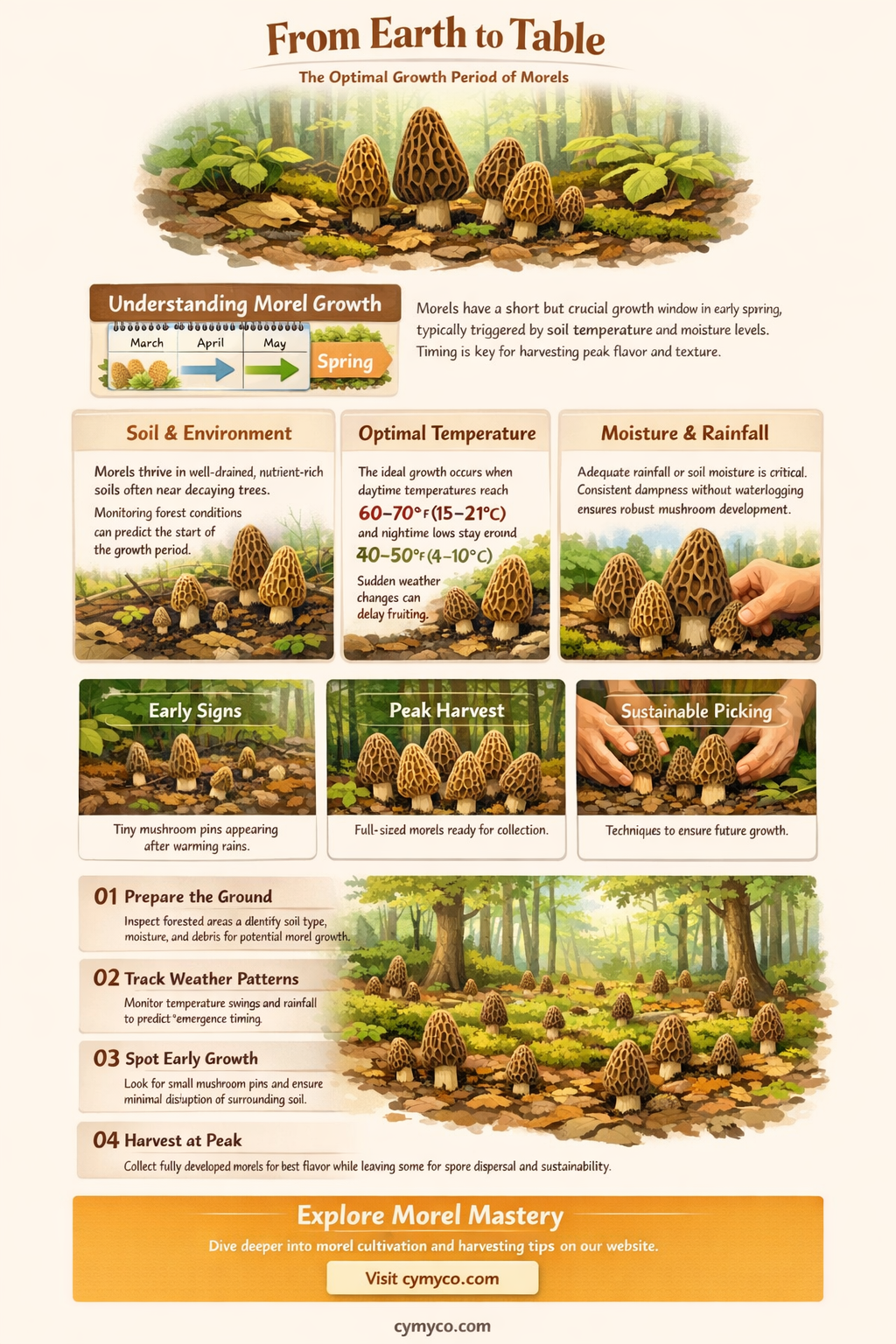 how long do morels grow
