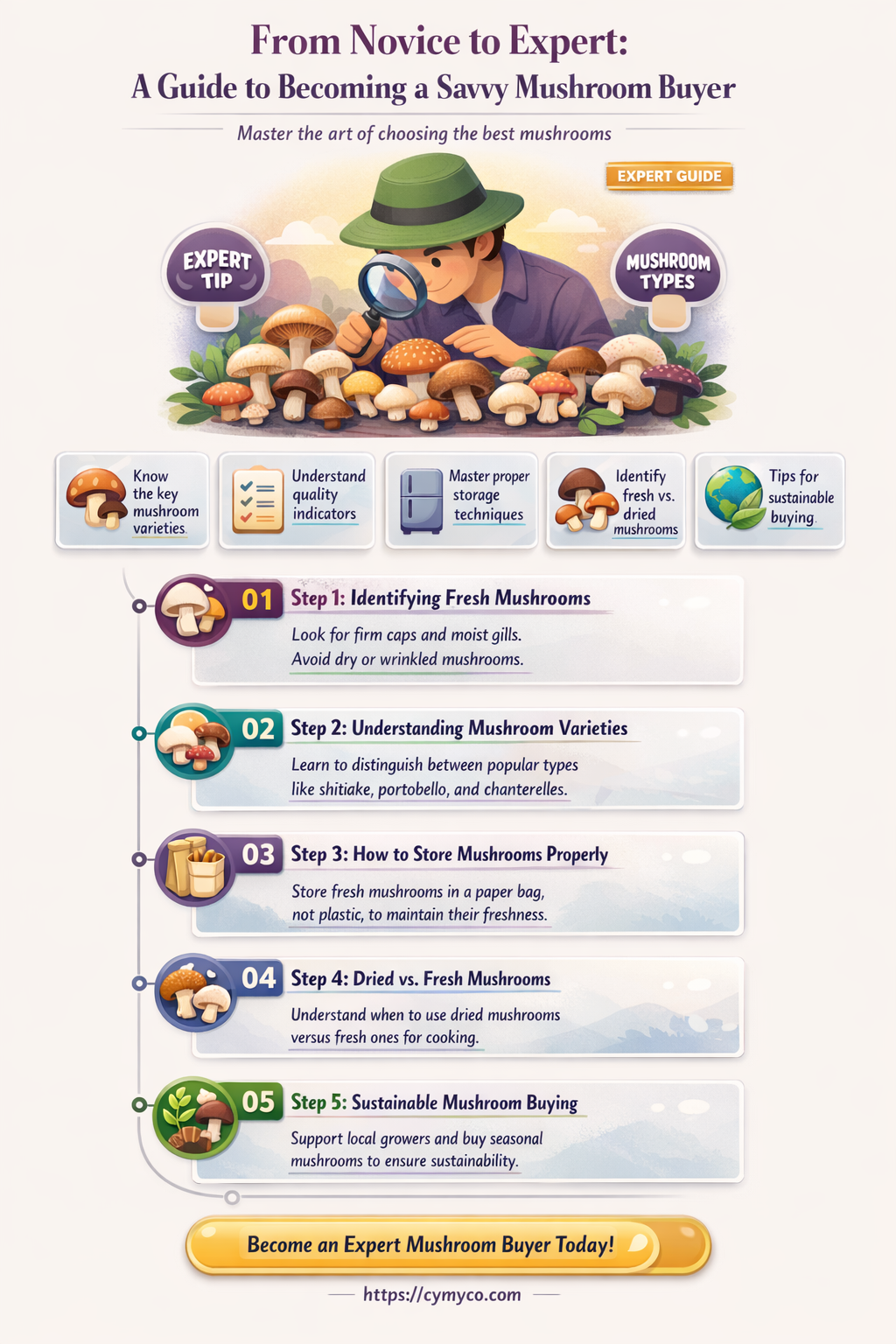 how to become a mushroom buyer