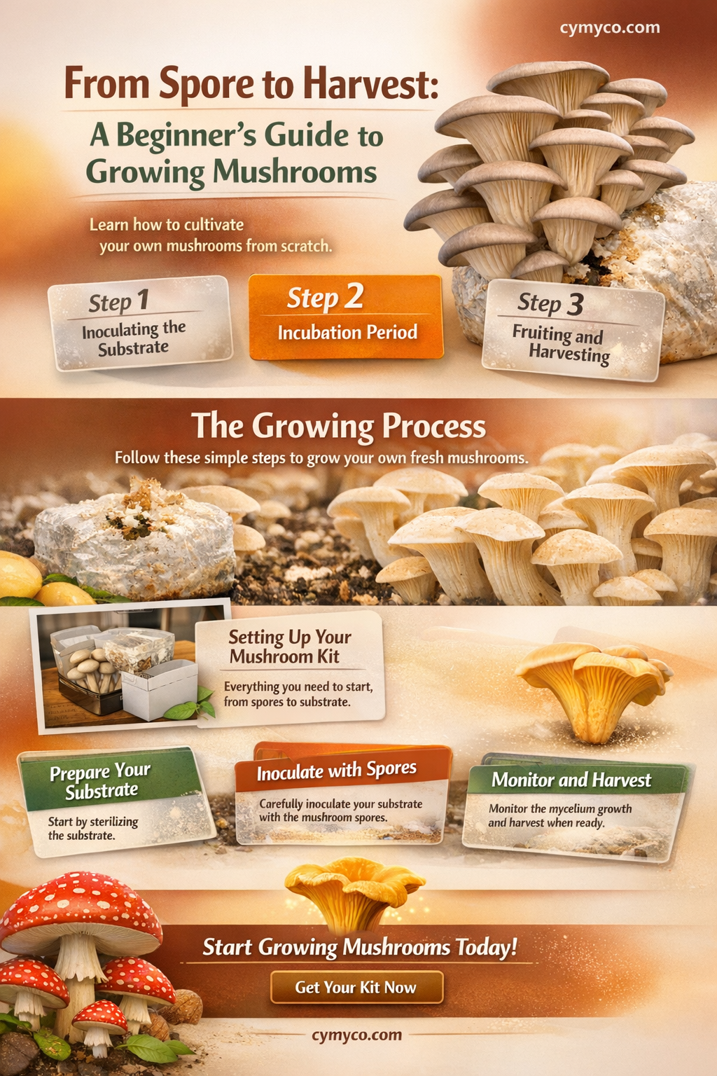 how to grow mushrooms from spore print