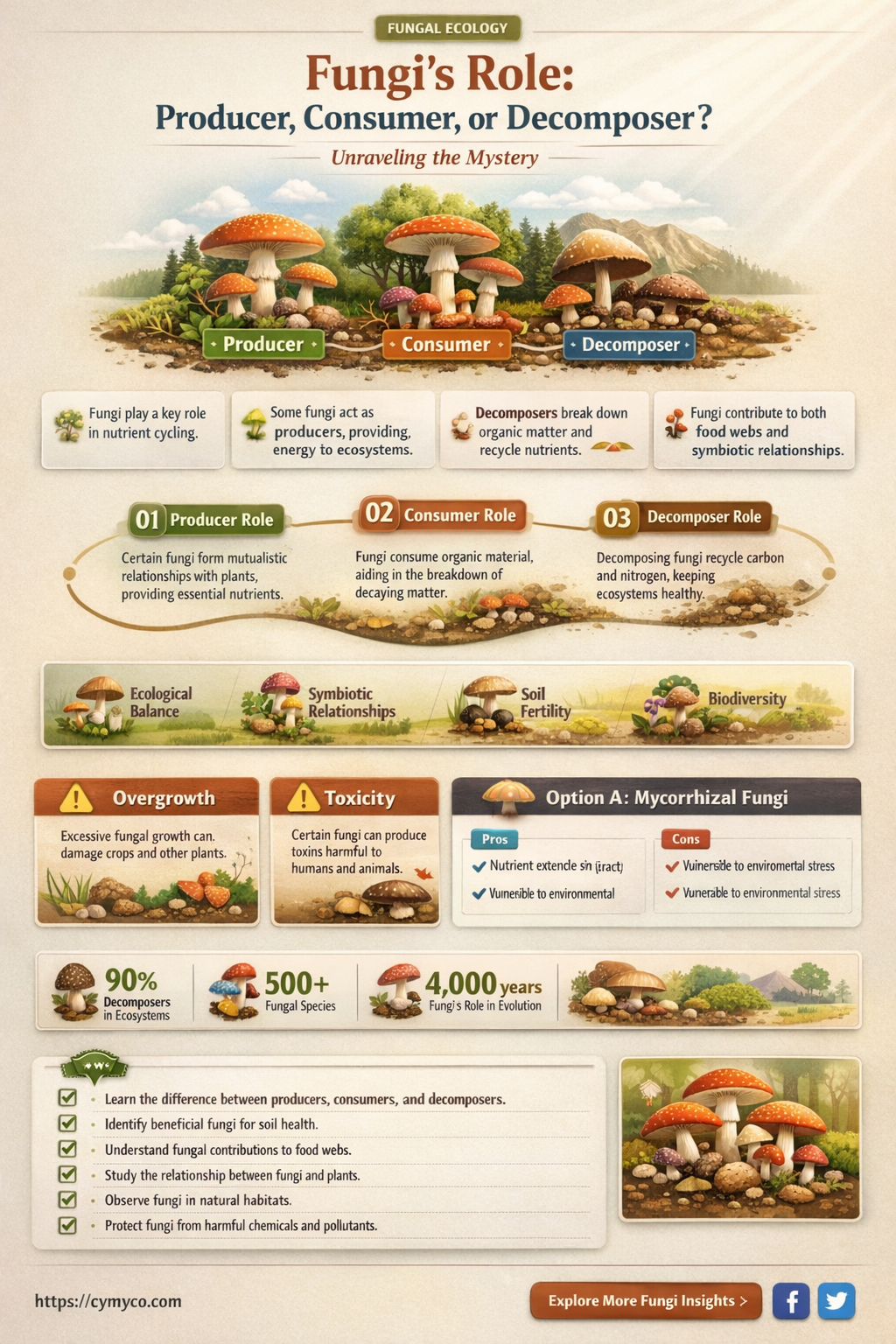 is a fungi a producer consumer or decomposer