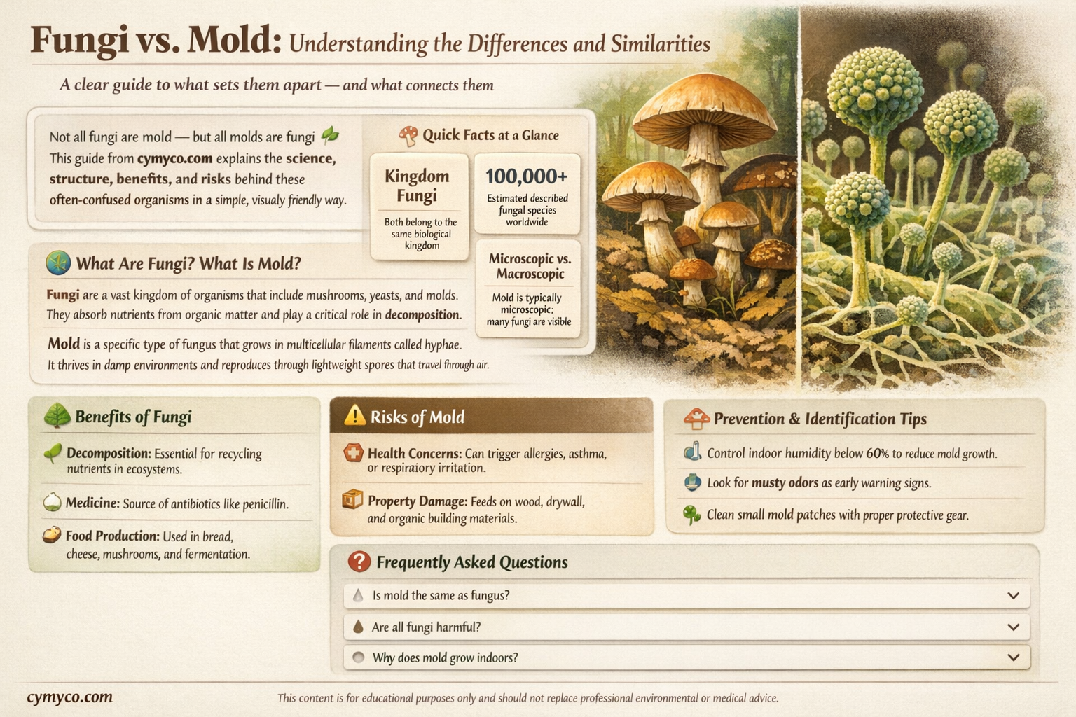 are fungi and mold the same thing