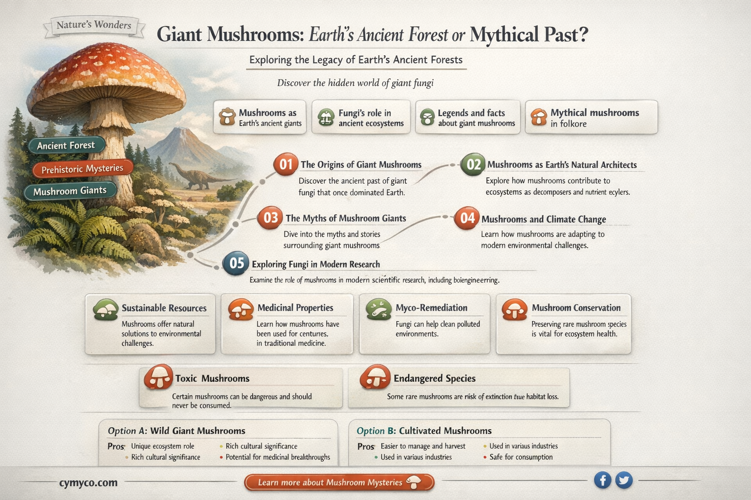 did earth used to be covered in giant mushrooms