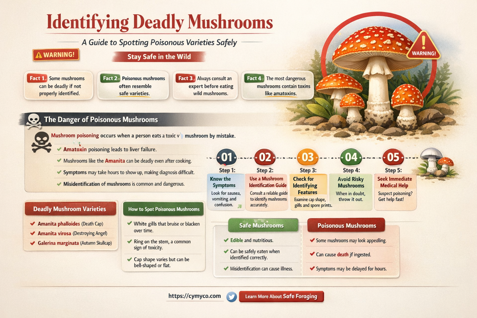 how to tell if mushroom is poisonous