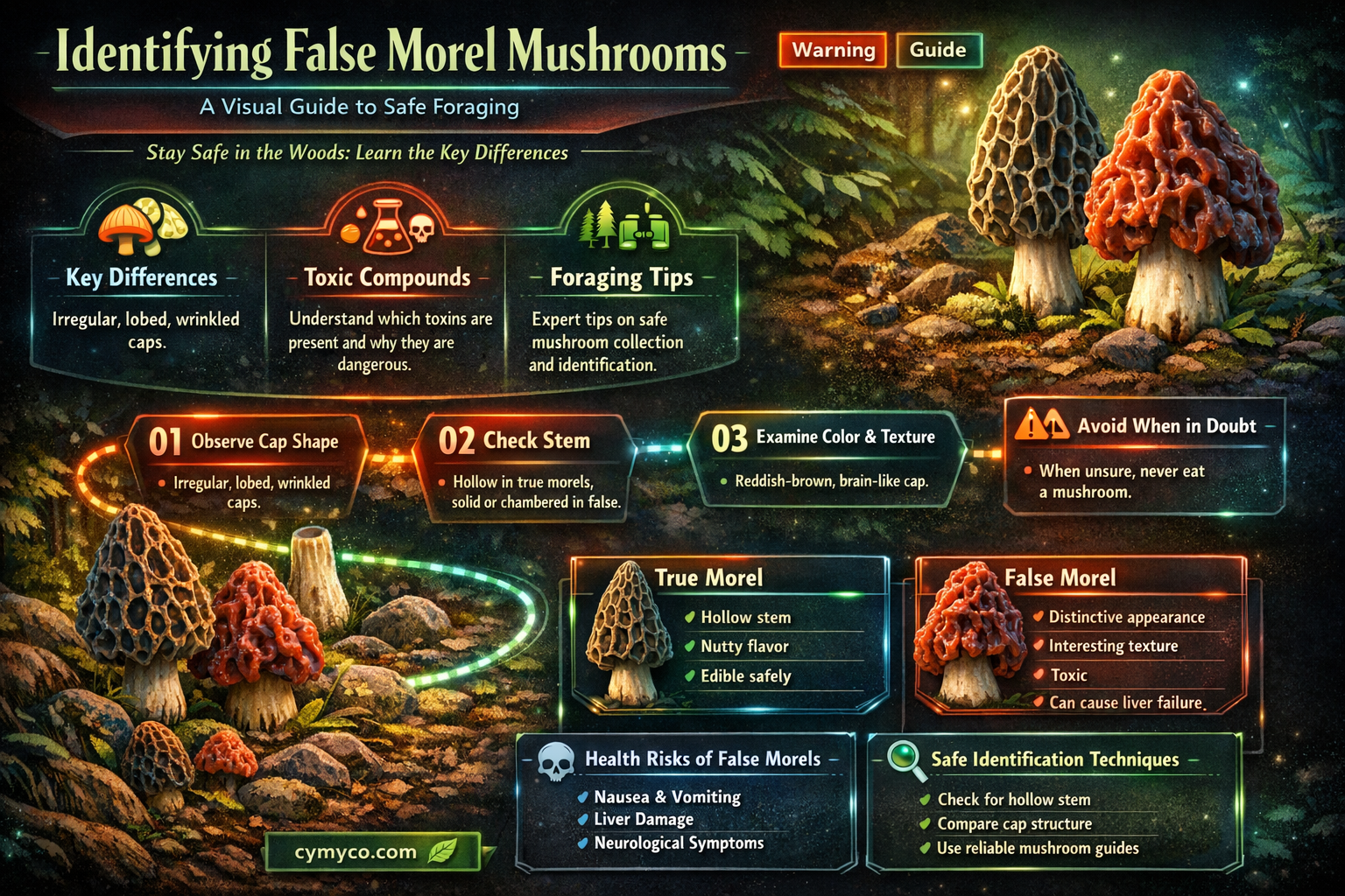 what do false morel mushrooms look like