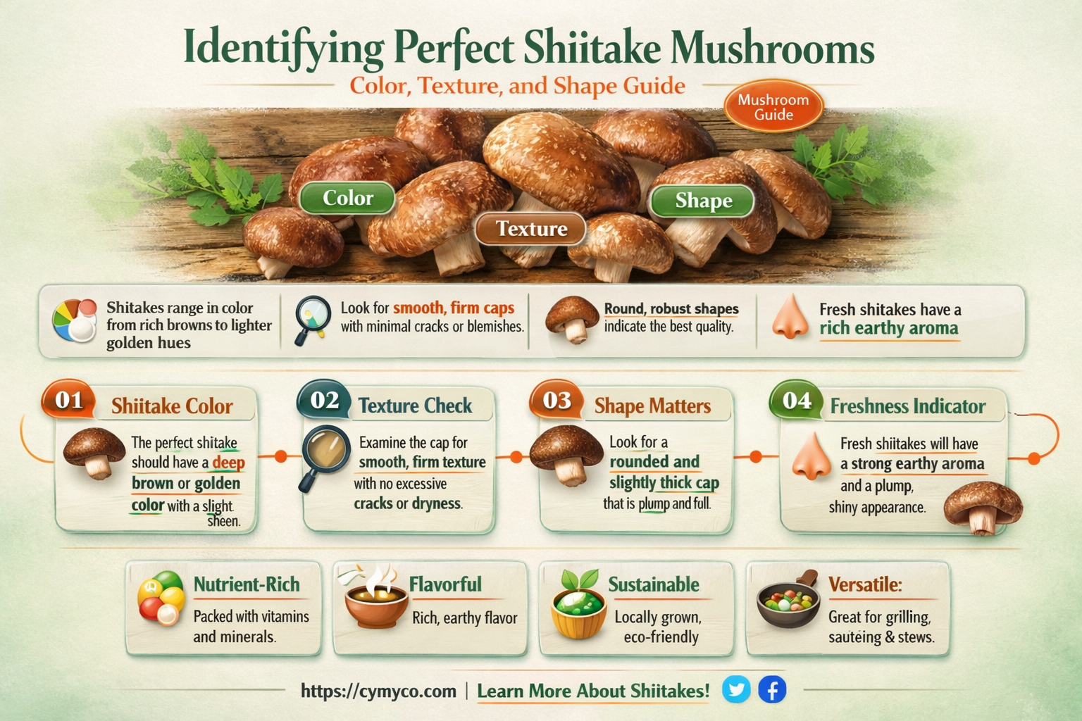 what should shitaki mushrooms look like