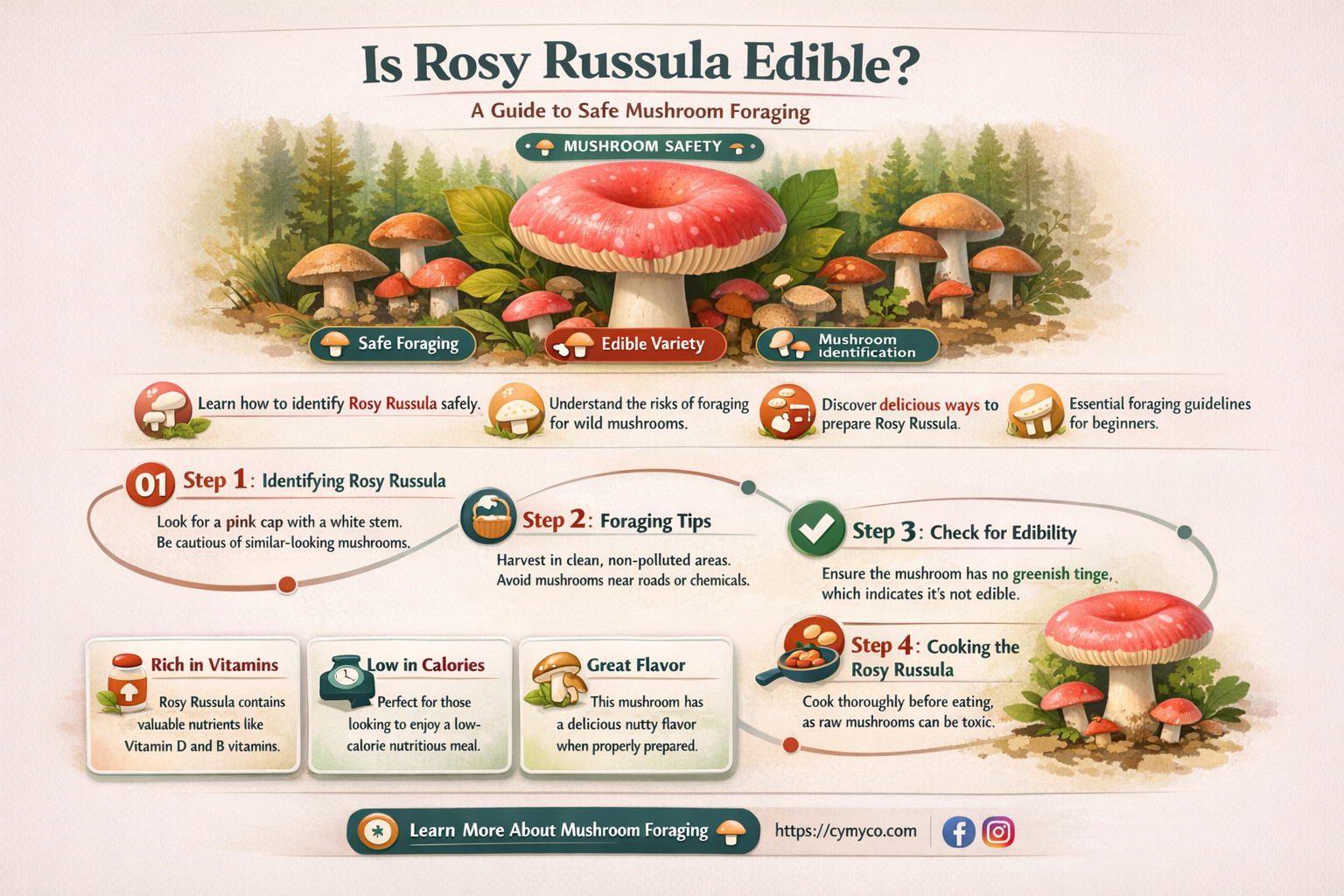 is rosy russula edible