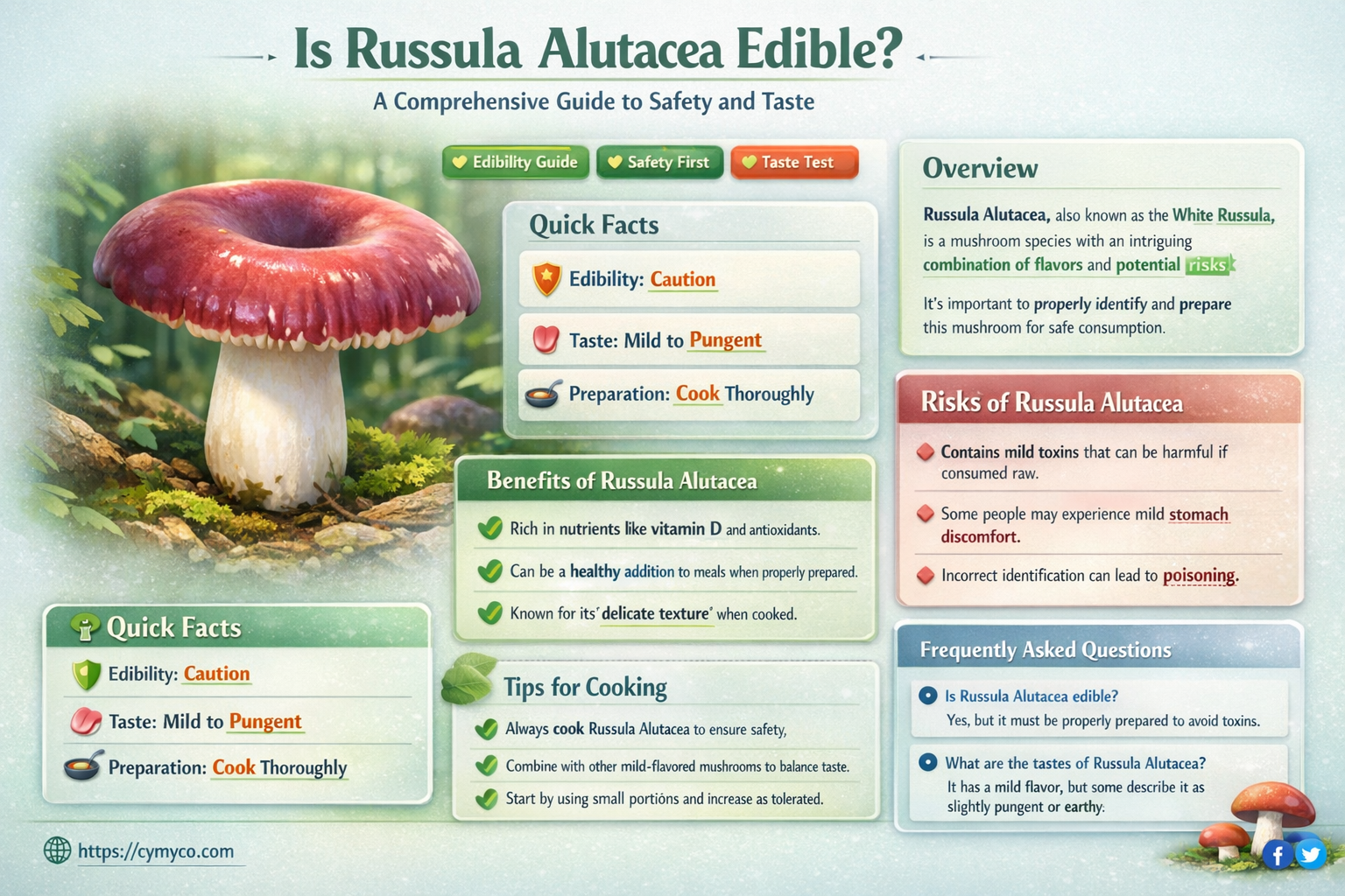 is russula alutacea edible