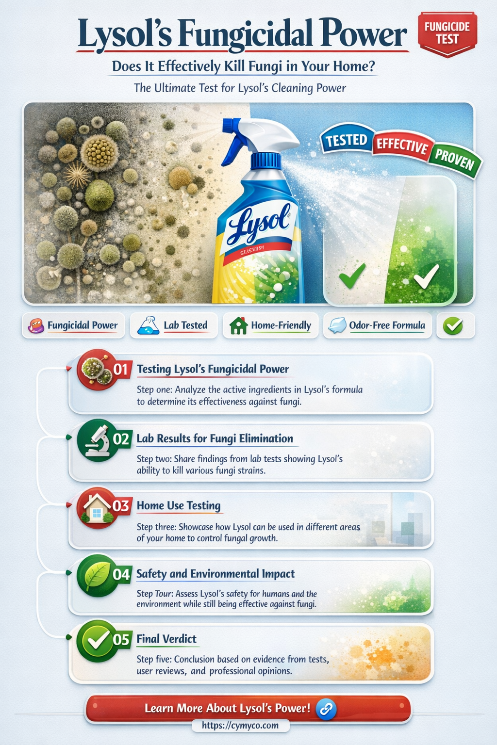 does lysol kill fungi