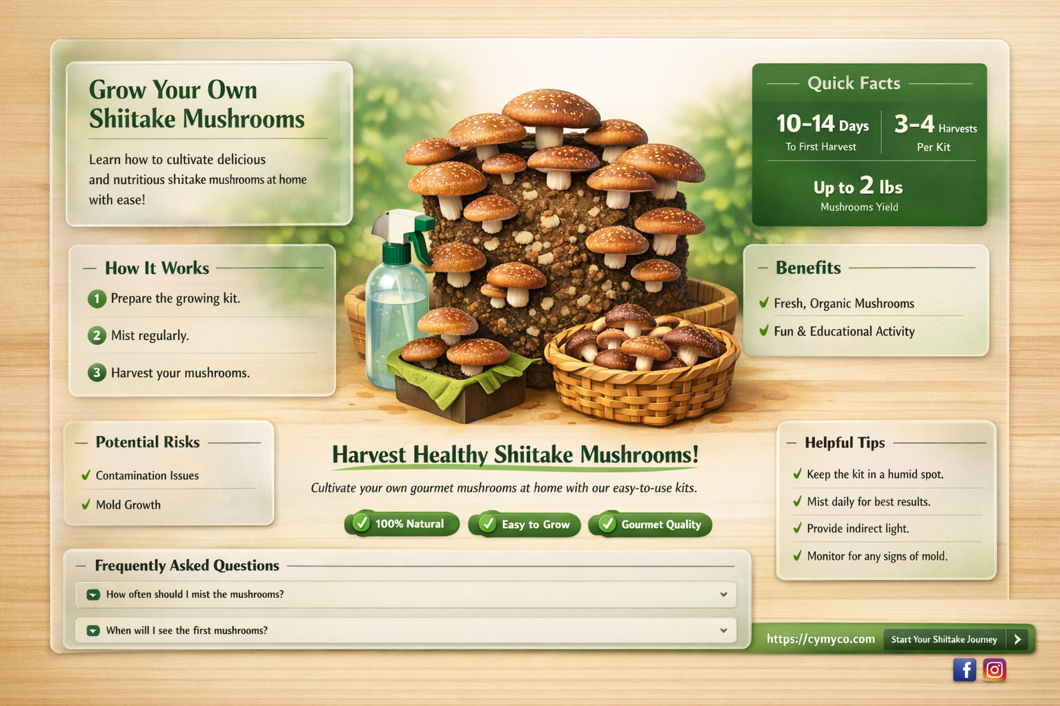 how to grow shiitake indoors