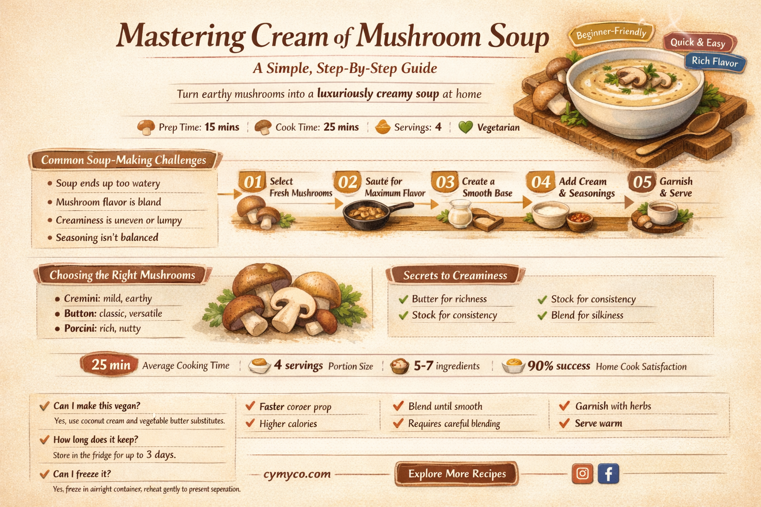 who to make cream of mushroom soup