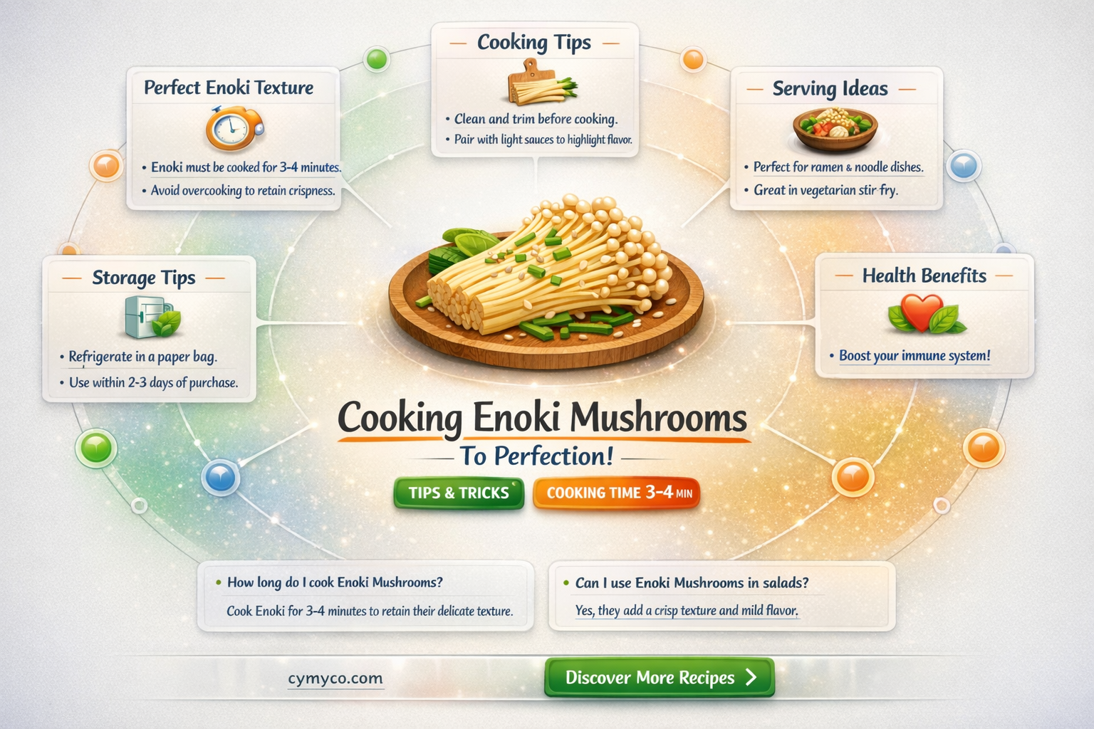 how long to cook enoki