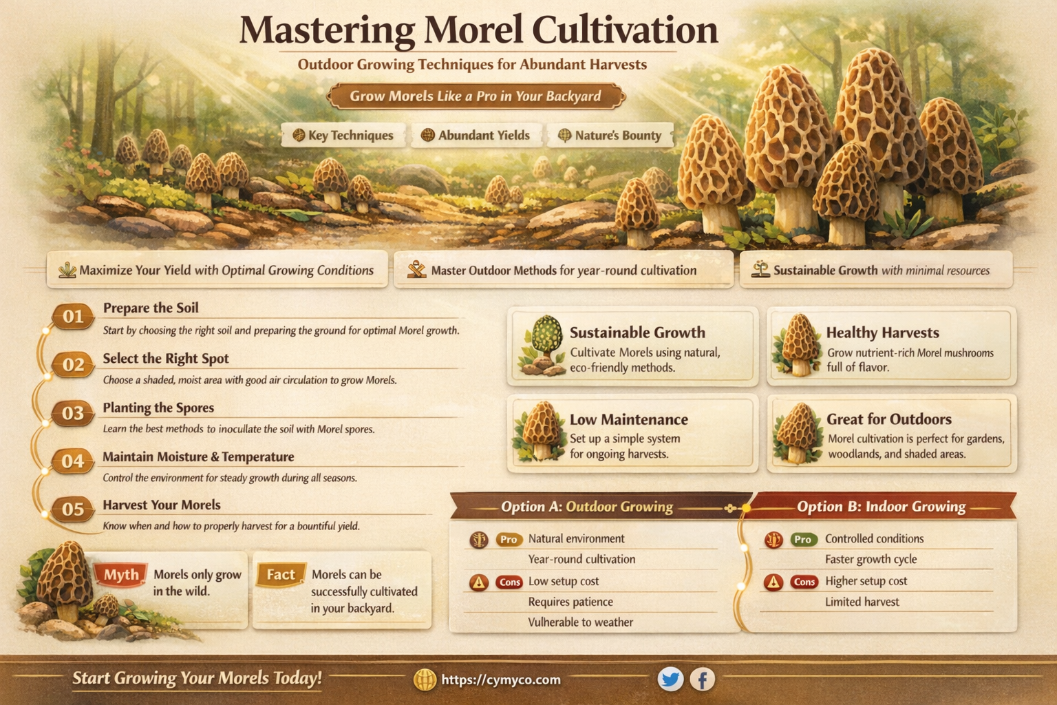 how to grow morel mushrooms outdoors