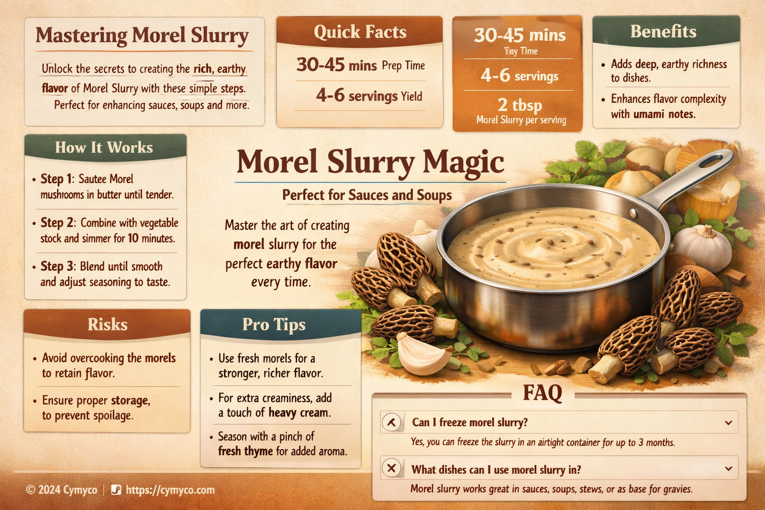 how to make morel slurry