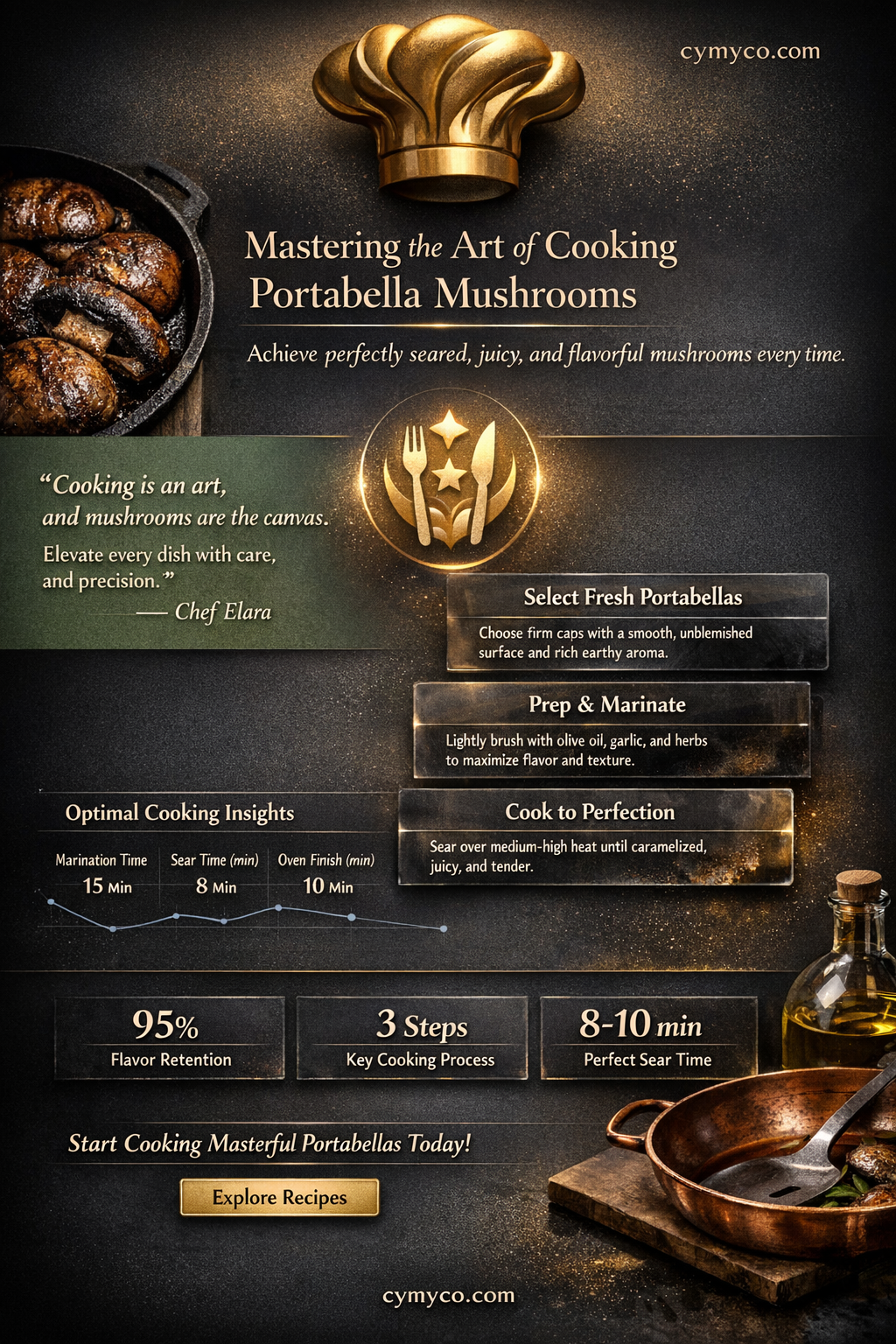 how long to cook portabella mushrooms