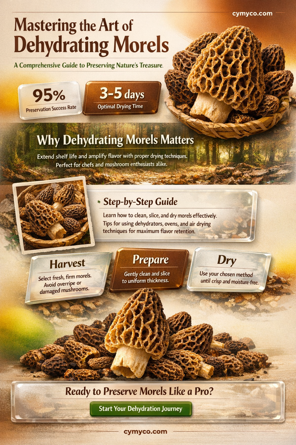 how to dehydrate morels
