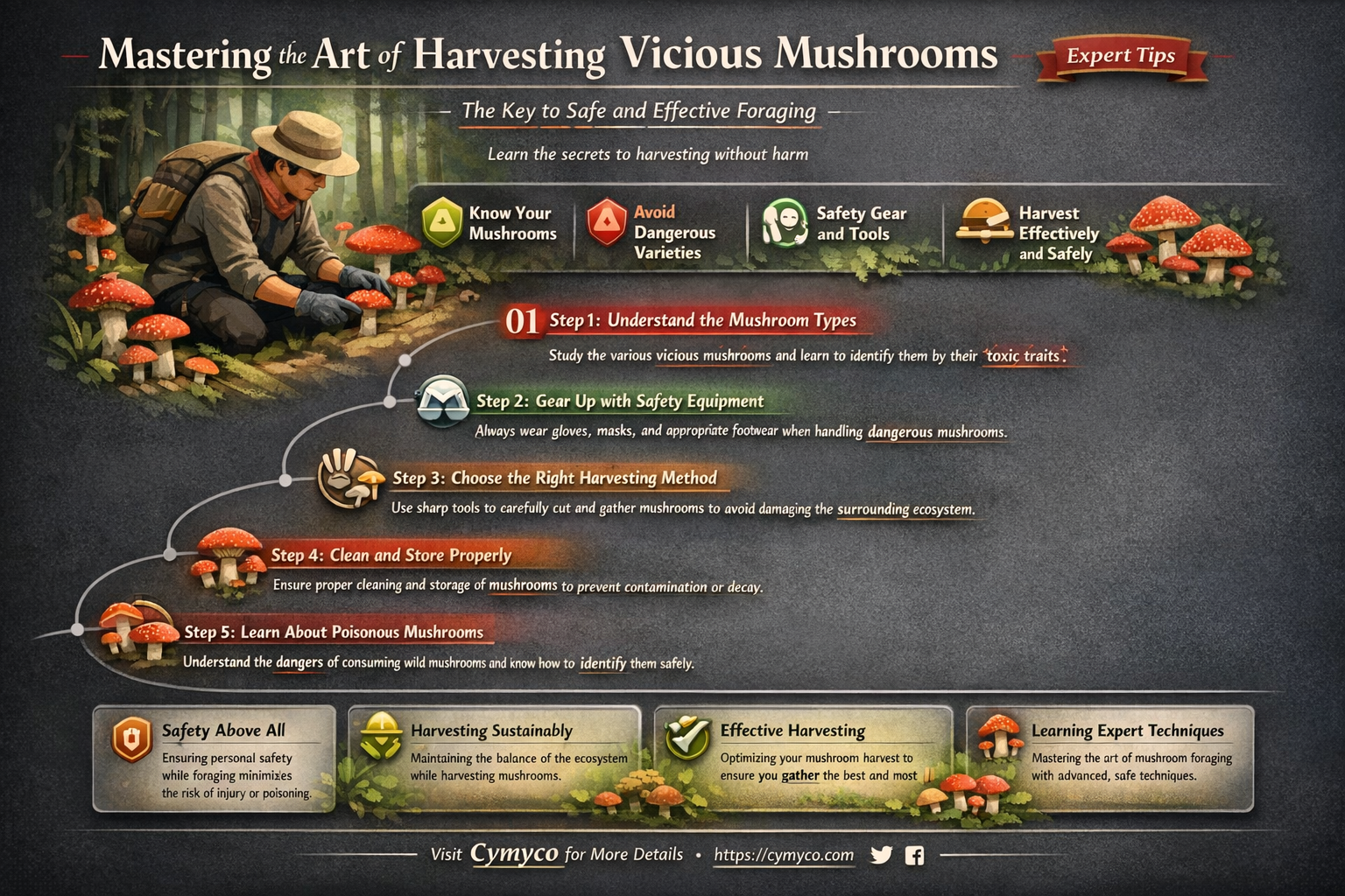 how to get vicious mushrooms