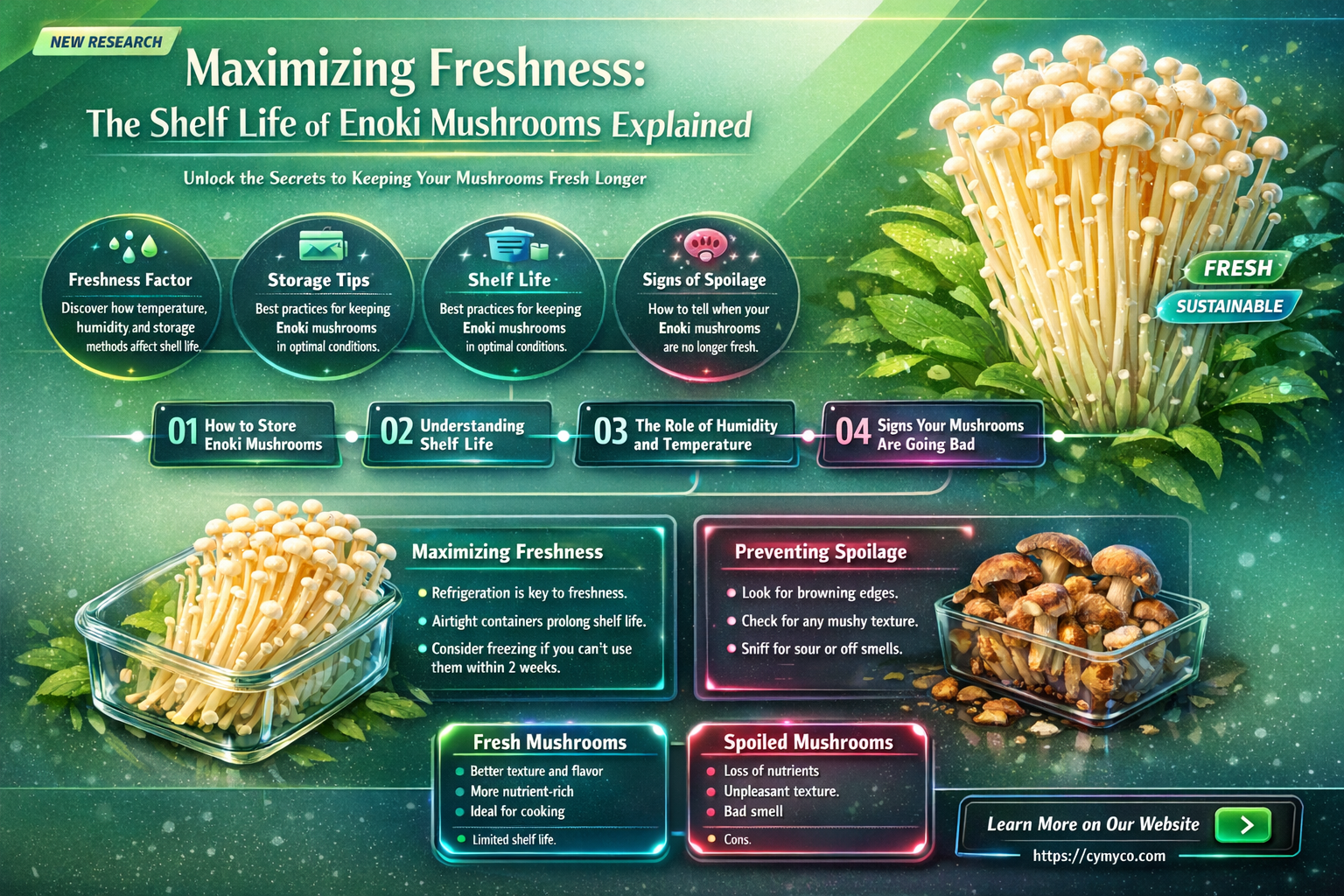 how long does enoki last