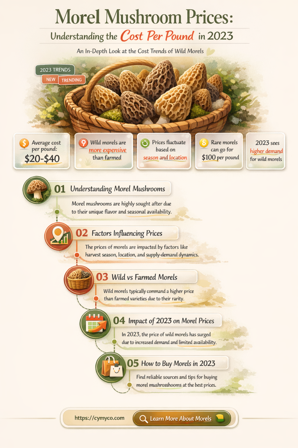 how much are morels per pound