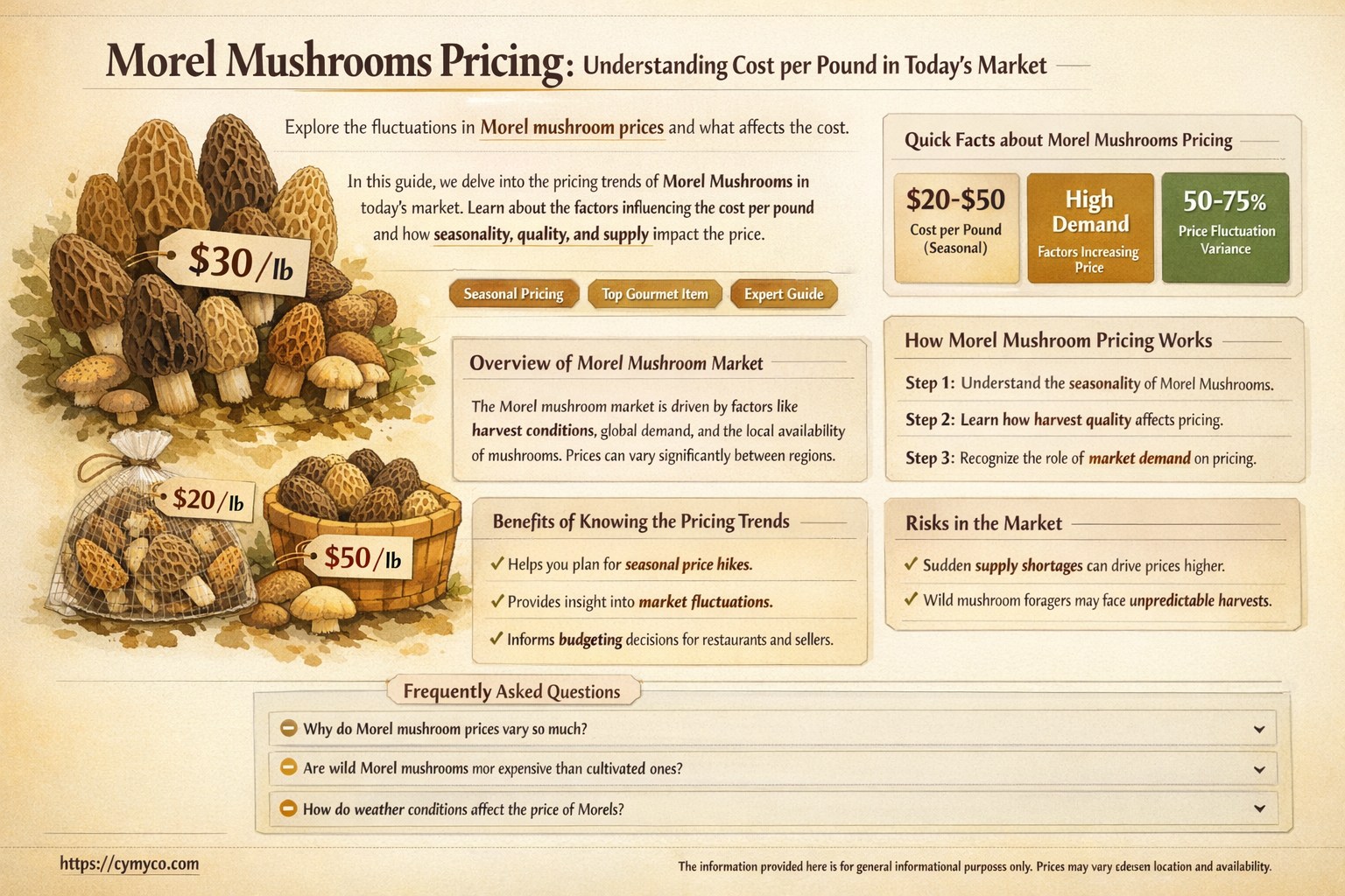 how much are morel mushrooms by the pound