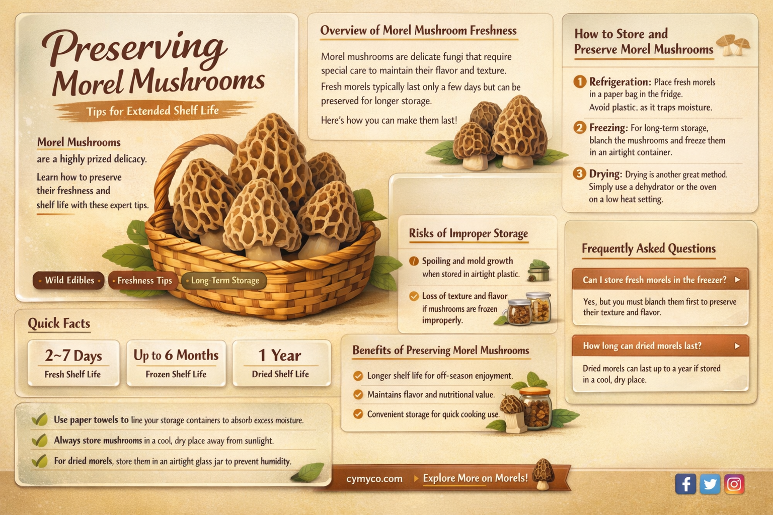 how long do morel mushrooms last