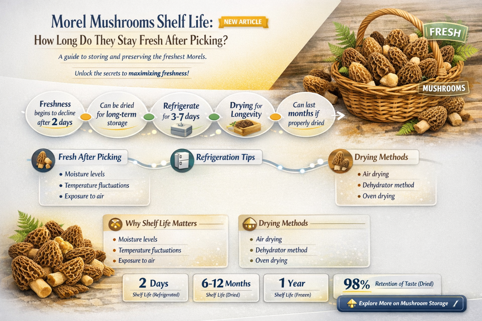 how long are morels good after picked