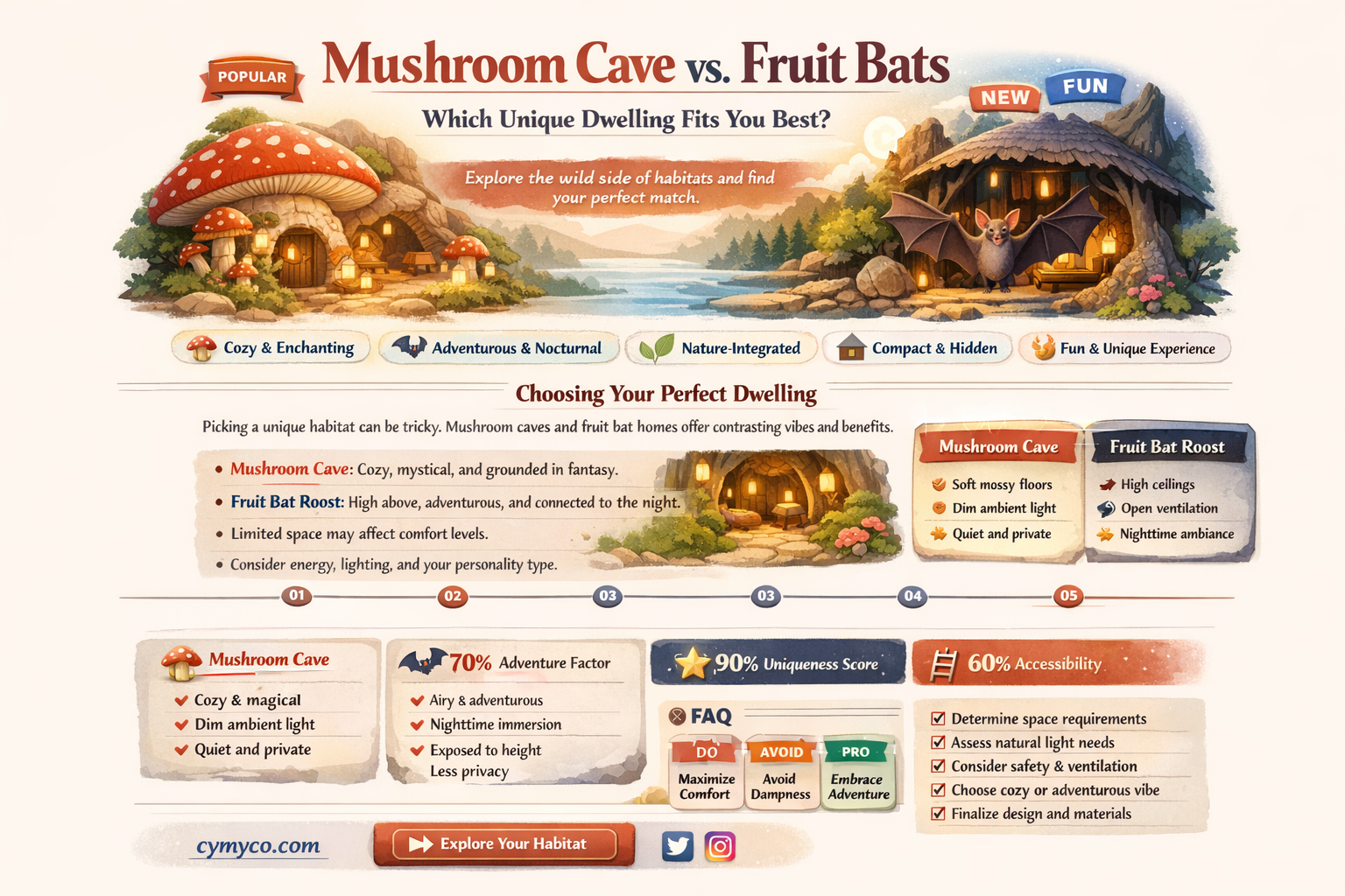 should you get the mushroom cave or the fuit bats