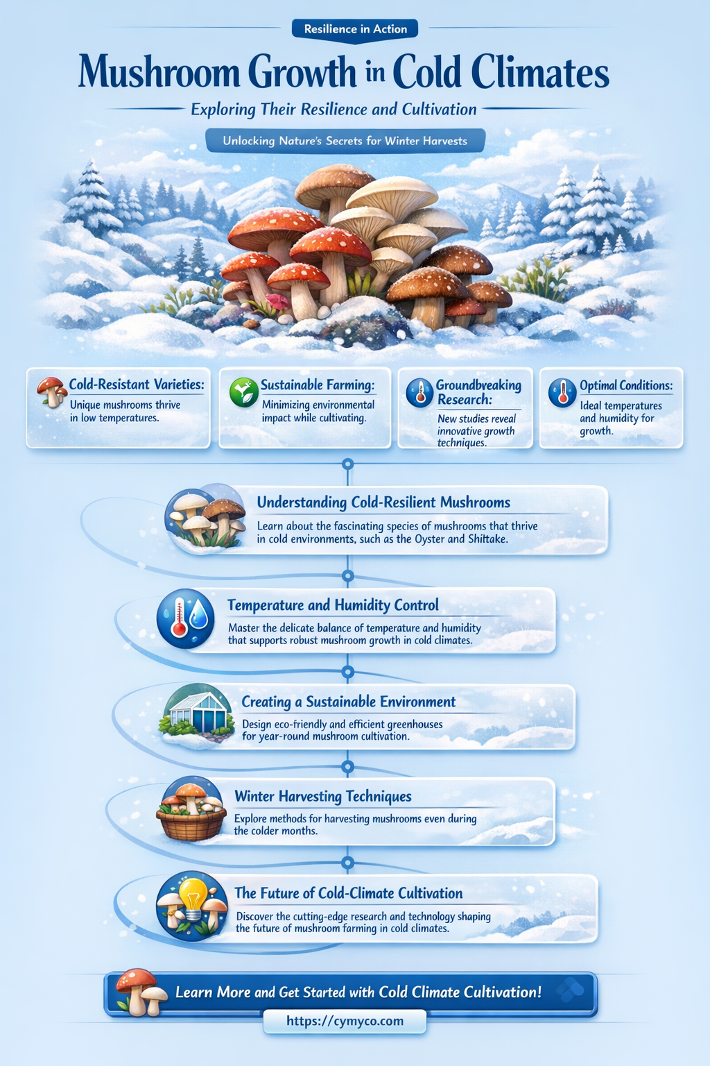 can mushrooms grow in cold