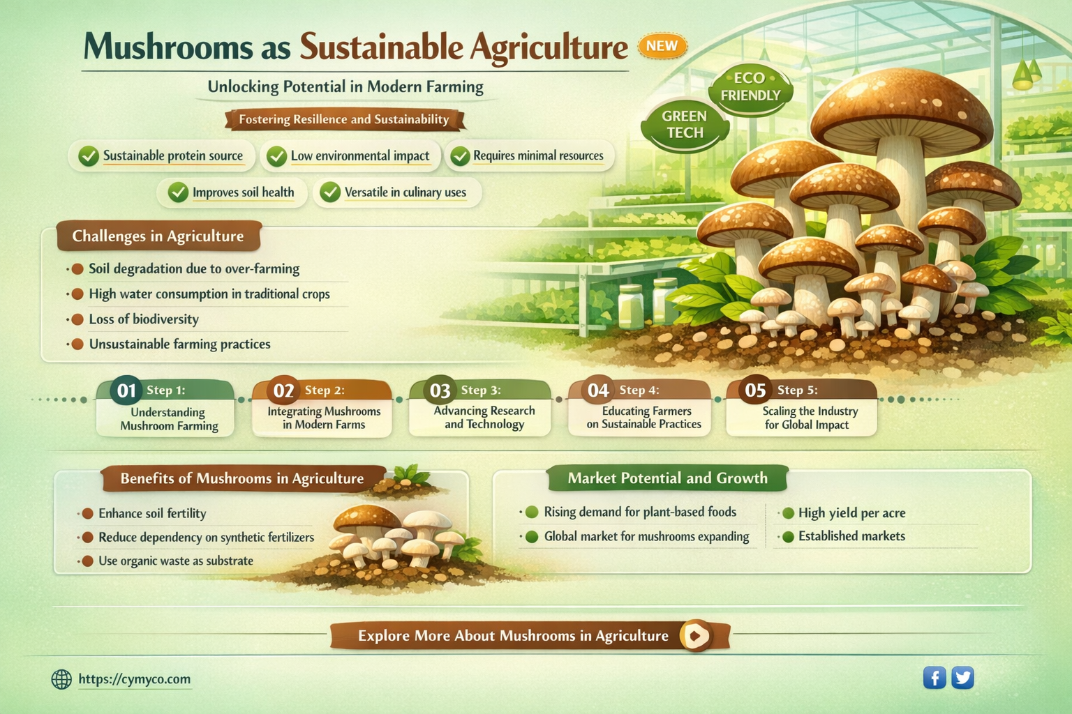 could mushrooms be used as agriculture