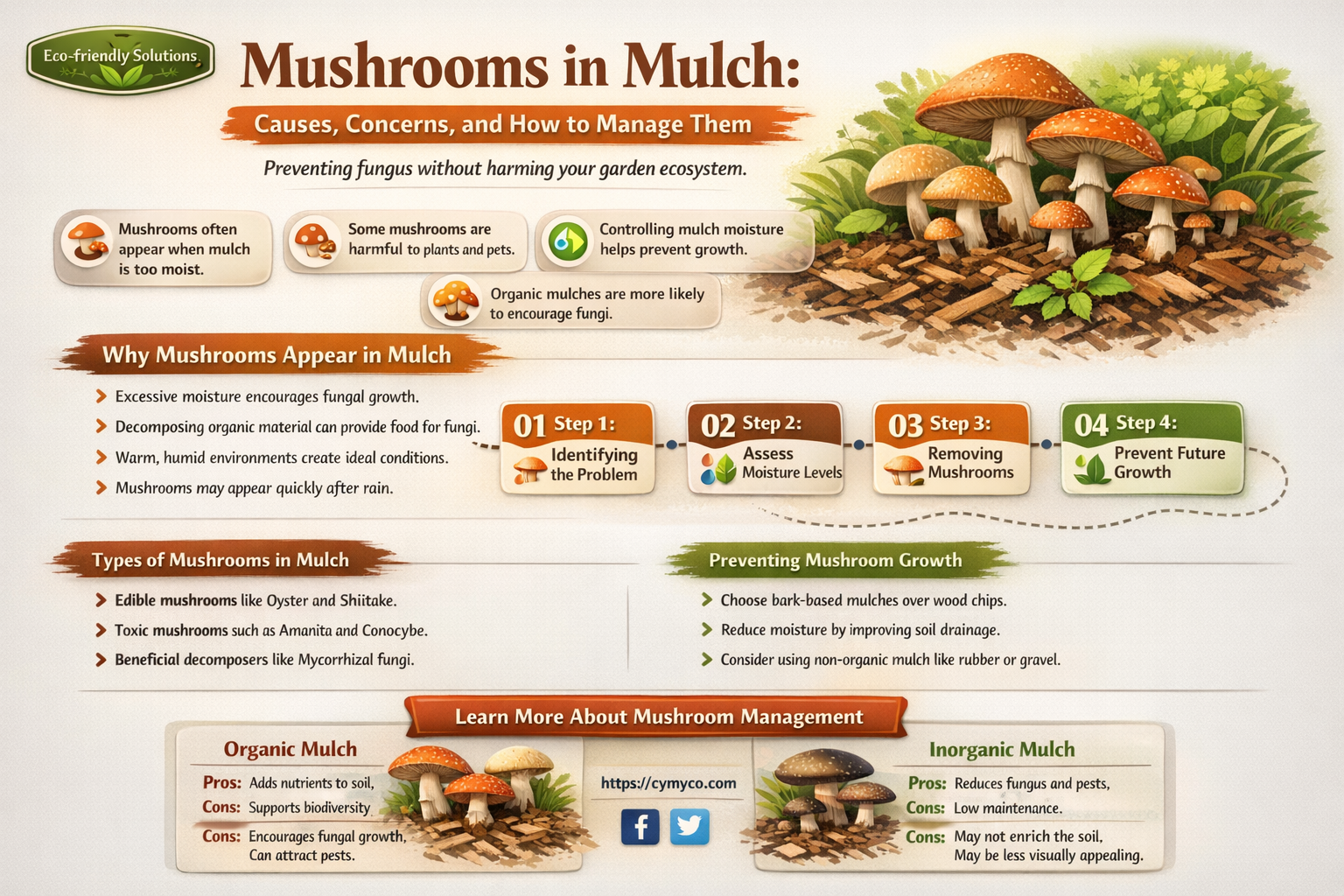 why are mushrooms growing in my mulch