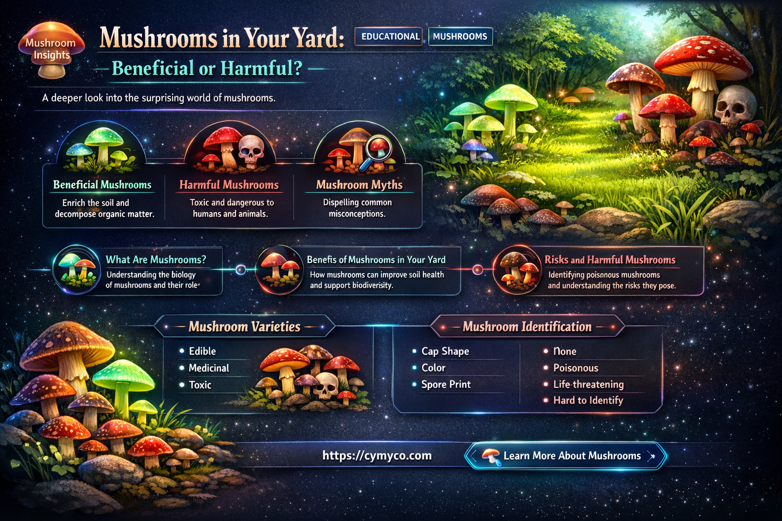 are mushrooms good for your yard