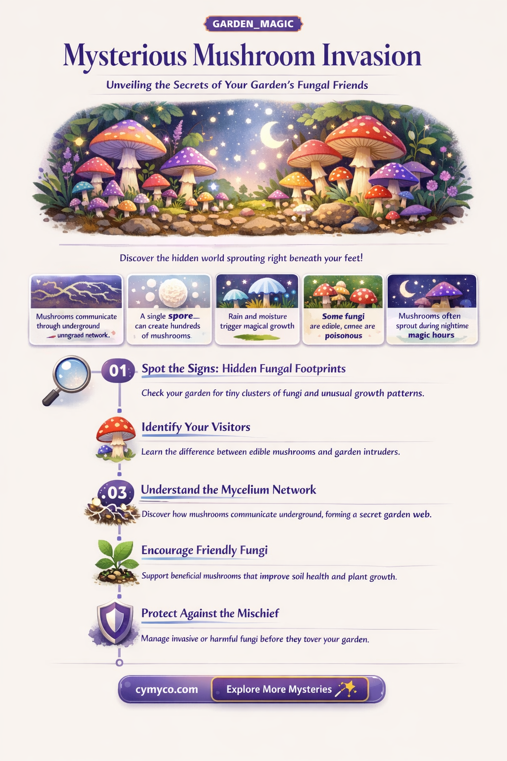 why are there mushrooms growing in my garden