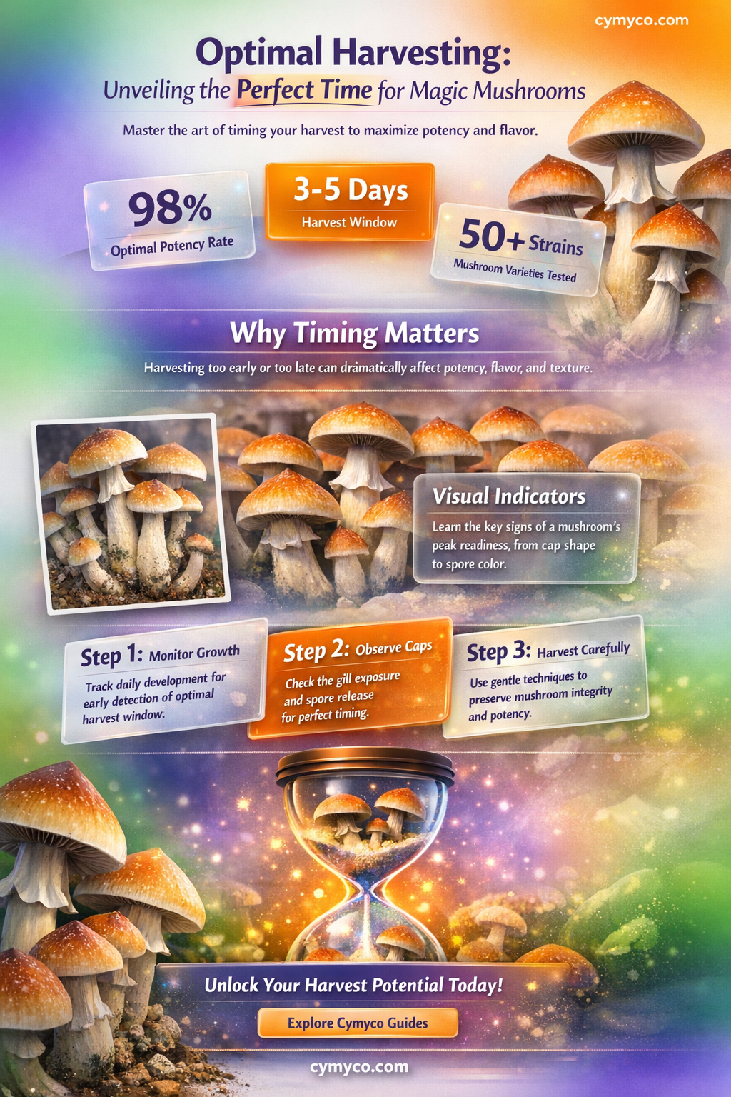 when to harbest magic mushrooms