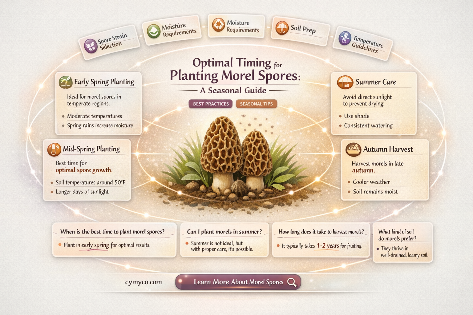 when to plant morel spores