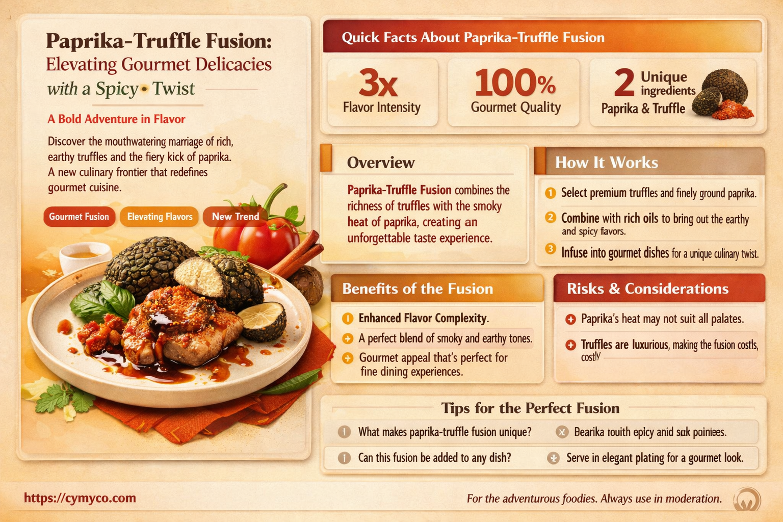 how would paprika go on truffles