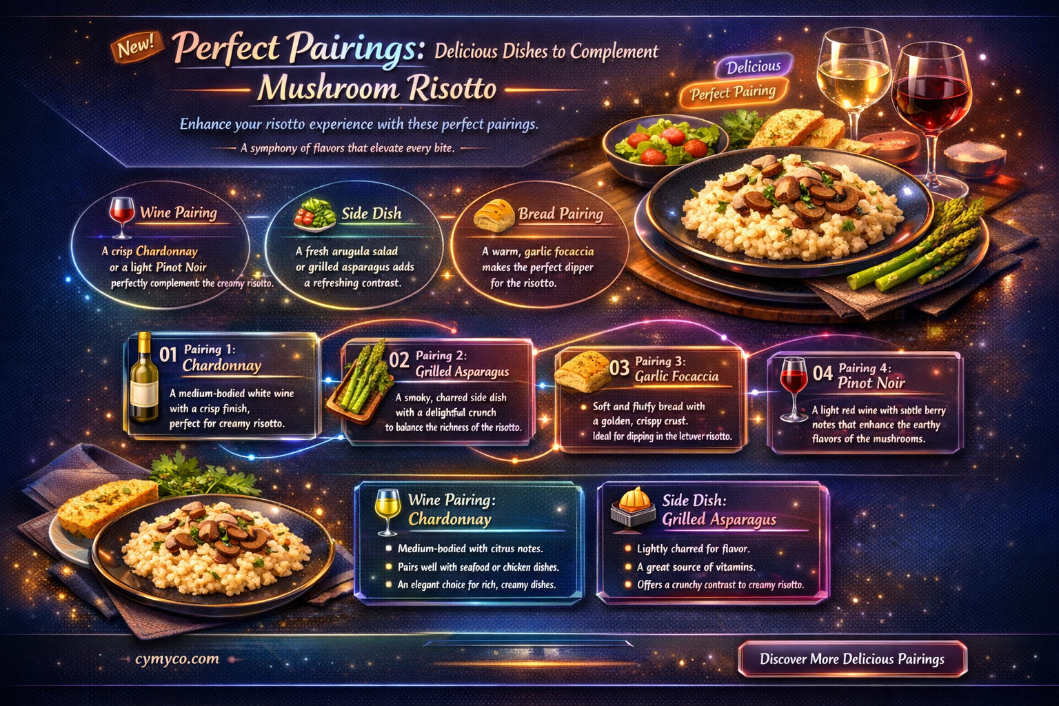 what to eat with risotto mushroom