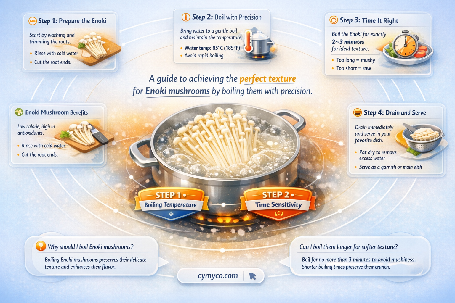 how long to boil enoki