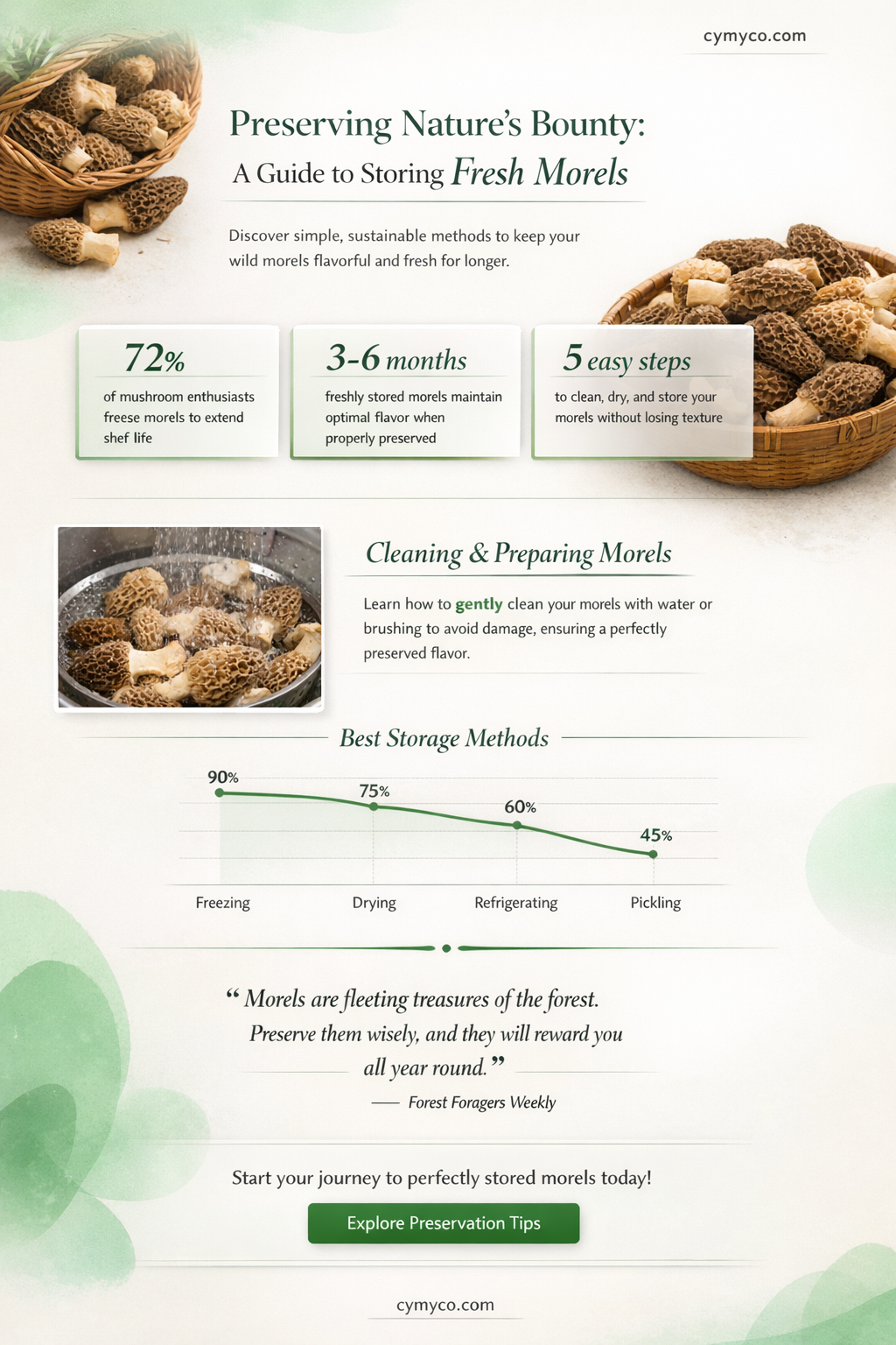 how to store fresh morels