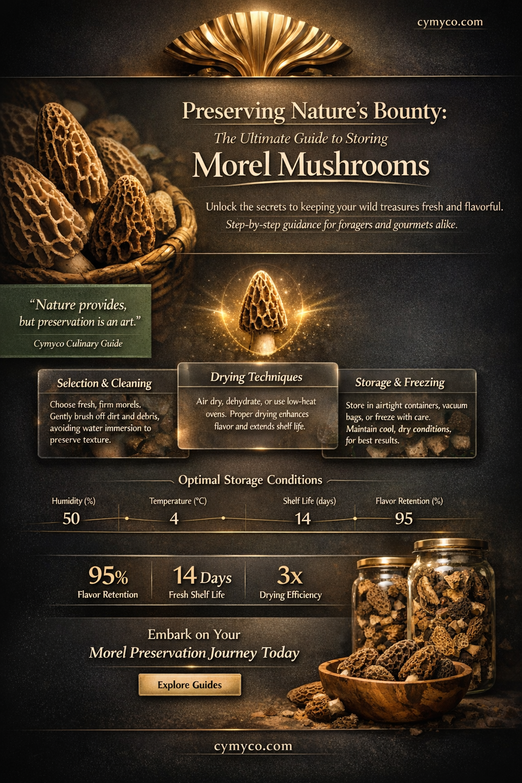 how to store a morel mushroom