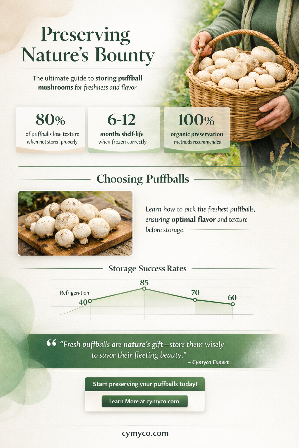 how do you store a puffball mushroom