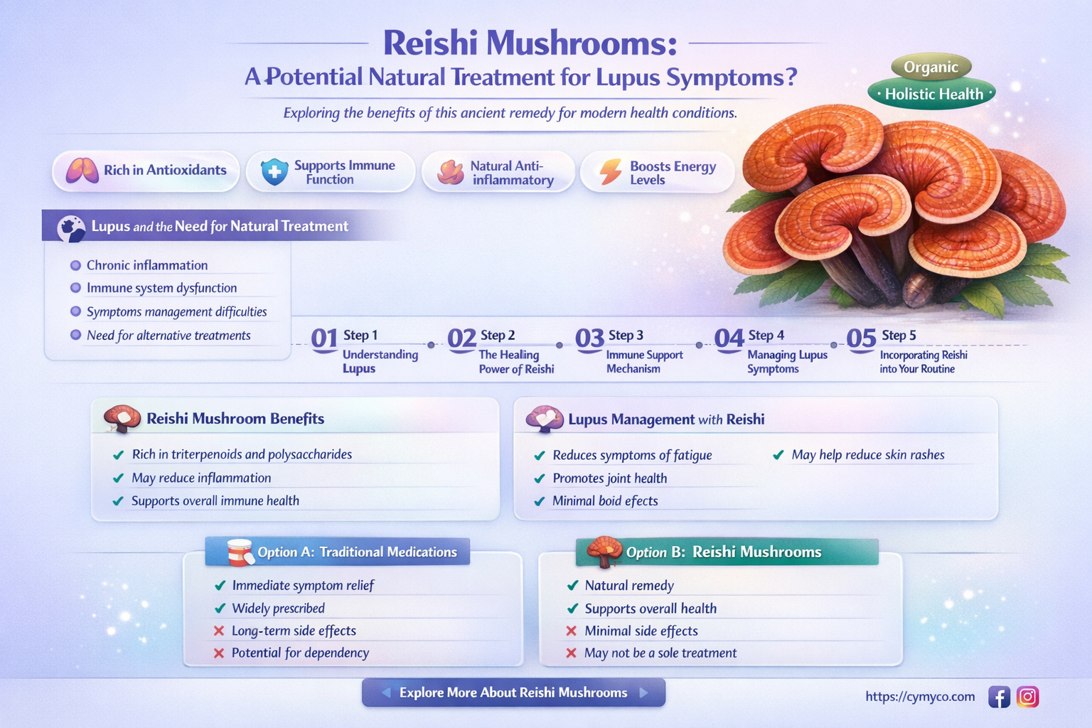 could reishi mushrooms be used to treat lupus