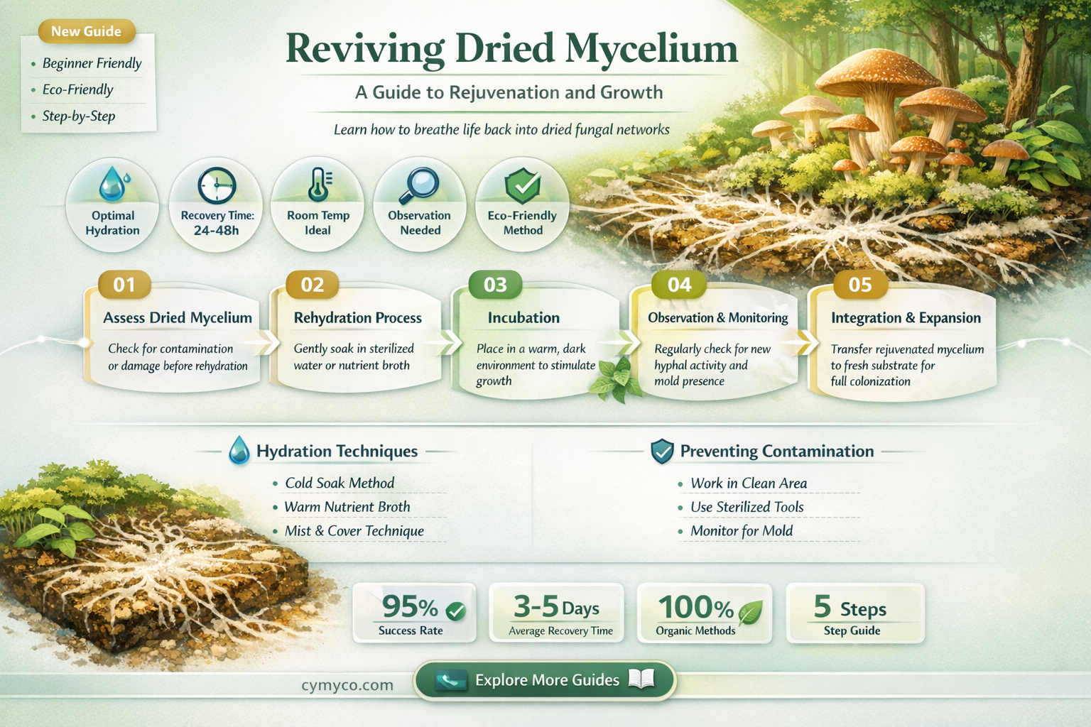 can dried mycelium be revived