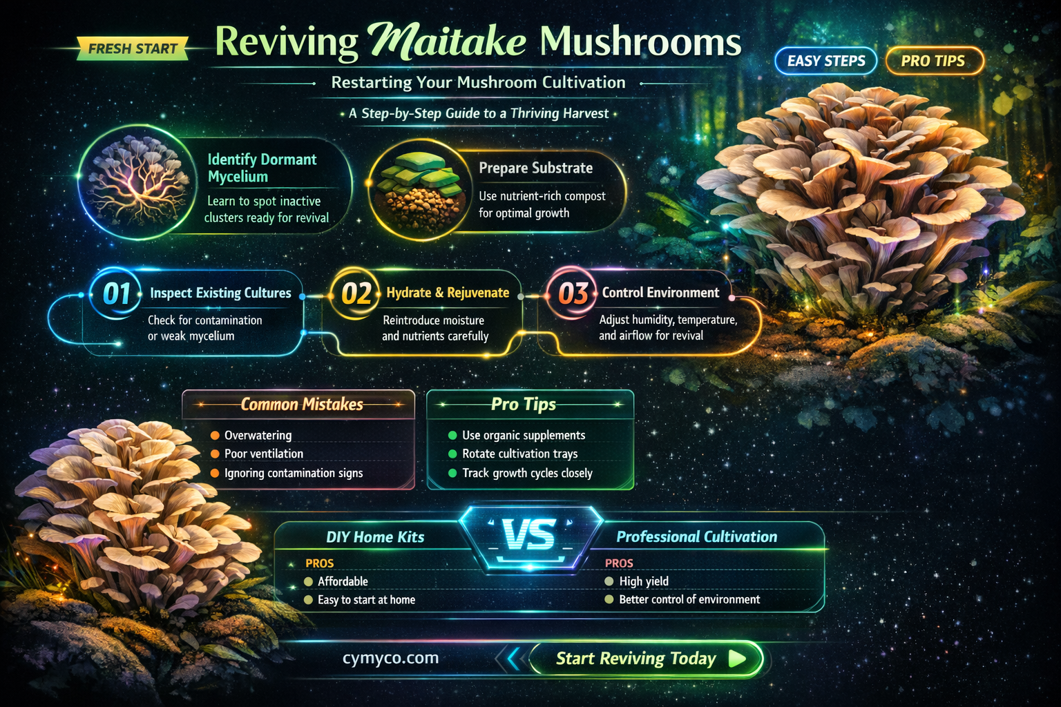 how to restart maitake