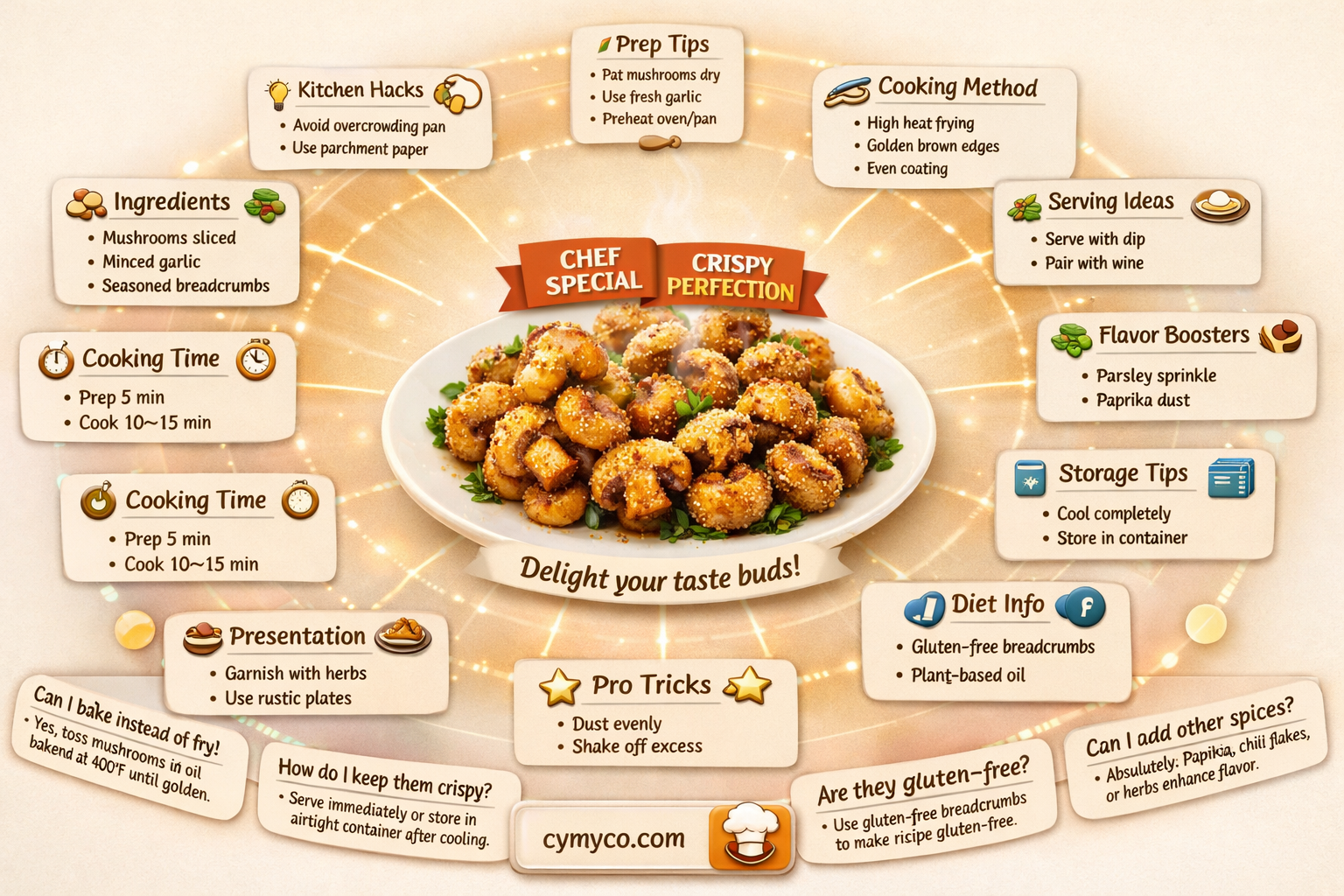 how to make crispy garlic mushrooms