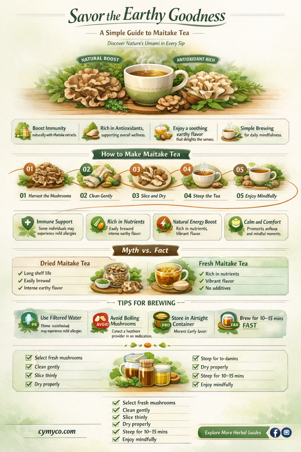 how to make maitake tea