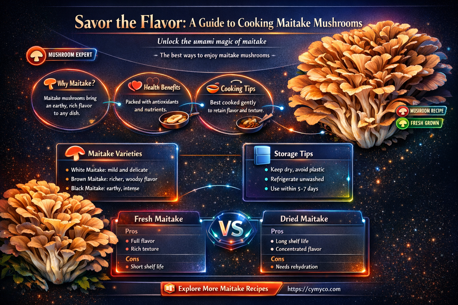 how to cook maitake mushrroms